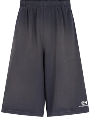 (W) 巴黎世家 黑色字母印花中腰宽松休闲短裤. 795261TPVG91569 Buy (W) 巴黎世家 黑色字母印花中腰宽松休闲短裤. 795261TPVG91569