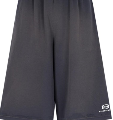 (W) 巴黎世家 黑色字母印花中腰宽松休闲短裤. 795261TPVG91569 Purchase (W) 巴黎世家 黑色字母印花中腰宽松休闲短裤. 795261TPVG91569