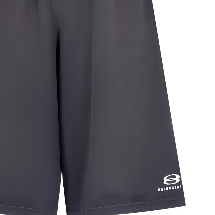 Details for (W) 巴黎世家 黑色字母印花中腰宽松休闲短裤. 795261TPVG91569