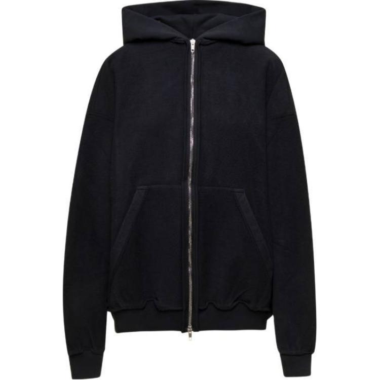 (Women) Balenciaga  Black Letter Print Zip-Up Hoodie Jacket. 790378TQVJ31569 圖 2
