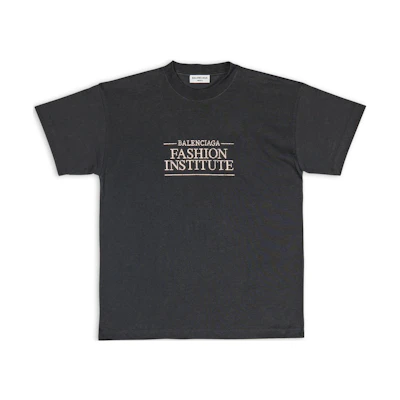 (Women) Balenciaga Black Logo Crystal T-Shirt FW22 Oversized Crewneck Tee. 612965TMVO91073