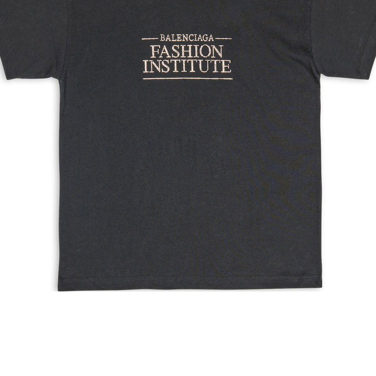 (Women) Balenciaga  Black Logo Crystal T-Shirt FW22 Oversized Crewneck Tee. 612965TMVO91073 圖 7