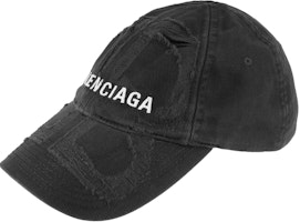 (Women) Balenciaga Black Logo Embroidered Cotton Baseball Cap. 719282410B21077 (Women) Balenciaga Black Logo Embroidered Cotton Baseball Cap. 719282410B21077