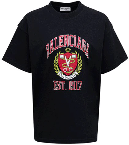 women-balenciaga-black-logo-print-crewneck-casual-regular-fit-t-shirt-612965-tlv-891076