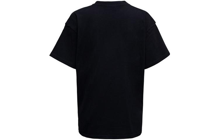 Lookbook (W) 巴黎世家 黑色印花标志圆领休闲常规版型T恤 612965TLV891076