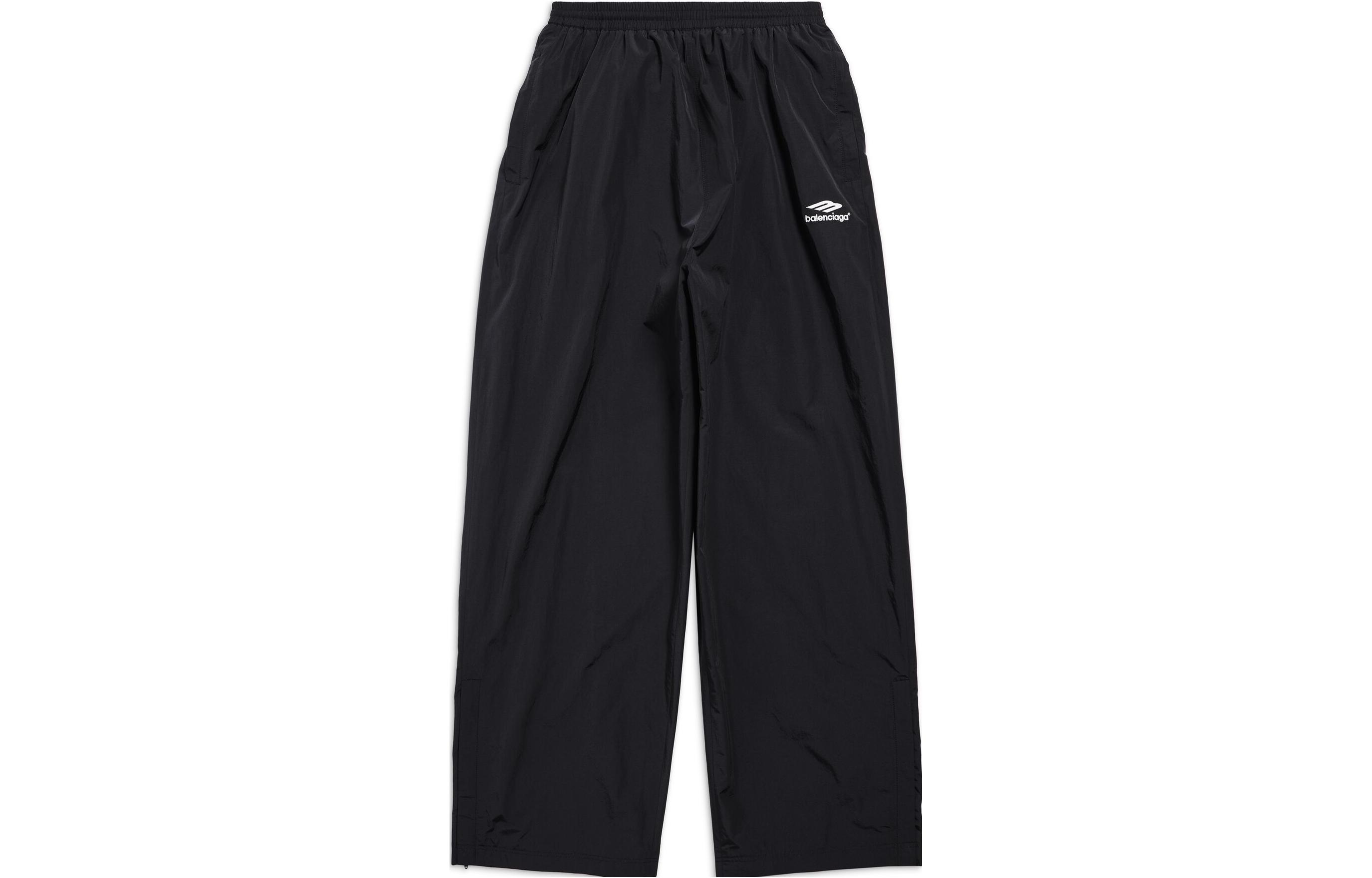 Order (W) Balenciaga 黑色Logo印花寬鬆彈性休閒長褲. 763437TNQ251000