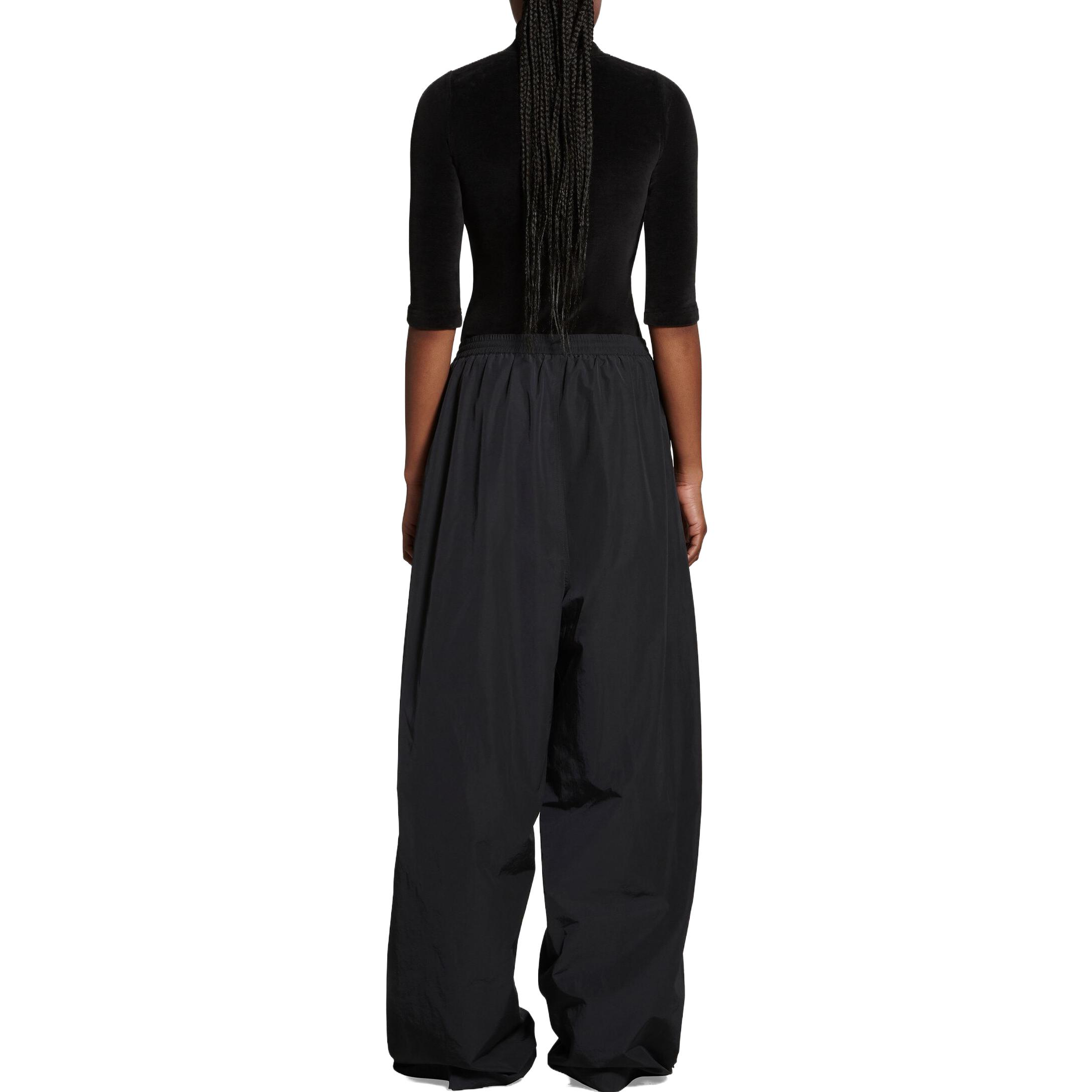 Purchase (W) Balenciaga 黑色Logo印花寬鬆彈性休閒長褲. 763437TNQ251000