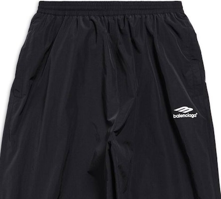 (W) Balenciaga 黑色Logo印花寬鬆彈性休閒長褲. 763437TNQ251000 Sizing (W) Balenciaga 黑色Logo印花寬鬆彈性休閒長褲. 763437TNQ251000