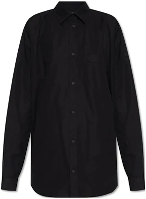 (W) Balenciaga Baju Hitam Lengan Panjang dengan Satu Butang & Kolar Tajam 725395TYB181000 Order (W) Balenciaga Baju Hitam Lengan Panjang dengan Satu Butang & Kolar Tajam 725395TYB181000