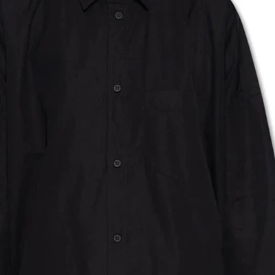 (W) Balenciaga Baju Hitam Lengan Panjang dengan Satu Butang & Kolar Tajam 725395TYB181000 Details for (W) Balenciaga Baju Hitam Lengan Panjang dengan Satu Butang & Kolar Tajam 725395TYB181000