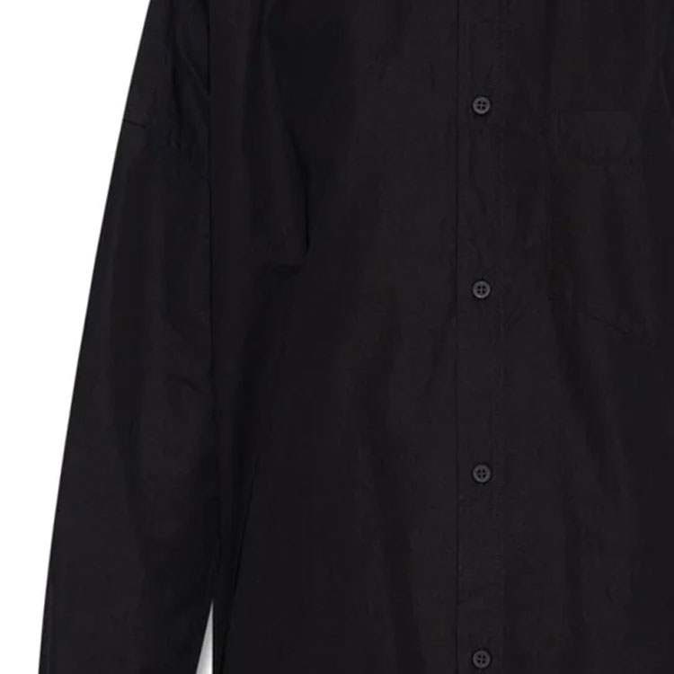 (Women) Balenciaga  Black Long Sleeve Shirt with Single Button & Pointed Collar 725395TYB181000 圖 7