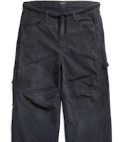 (Women) Balenciaga Black Loose-Fit Mid-Rise Straight-Leg Cropped Jeans 746491TLP061000 (Women) Balenciaga Black Loose-Fit Mid-Rise Straight-Leg Cropped Jeans 746491TLP061000