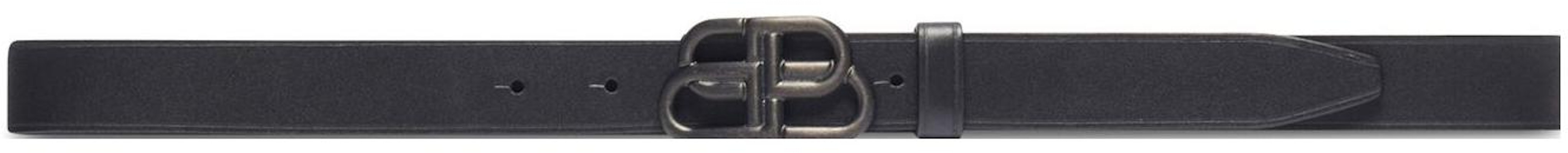 (Women) Balenciaga Black Matte Smooth Buckle Leather Belt 2.8cm Wide. 5816901CH0J1000 Order (Women) Balenciaga Black Matte Smooth Buckle Leather Belt 2.8cm Wide. 5816901CH0J1000