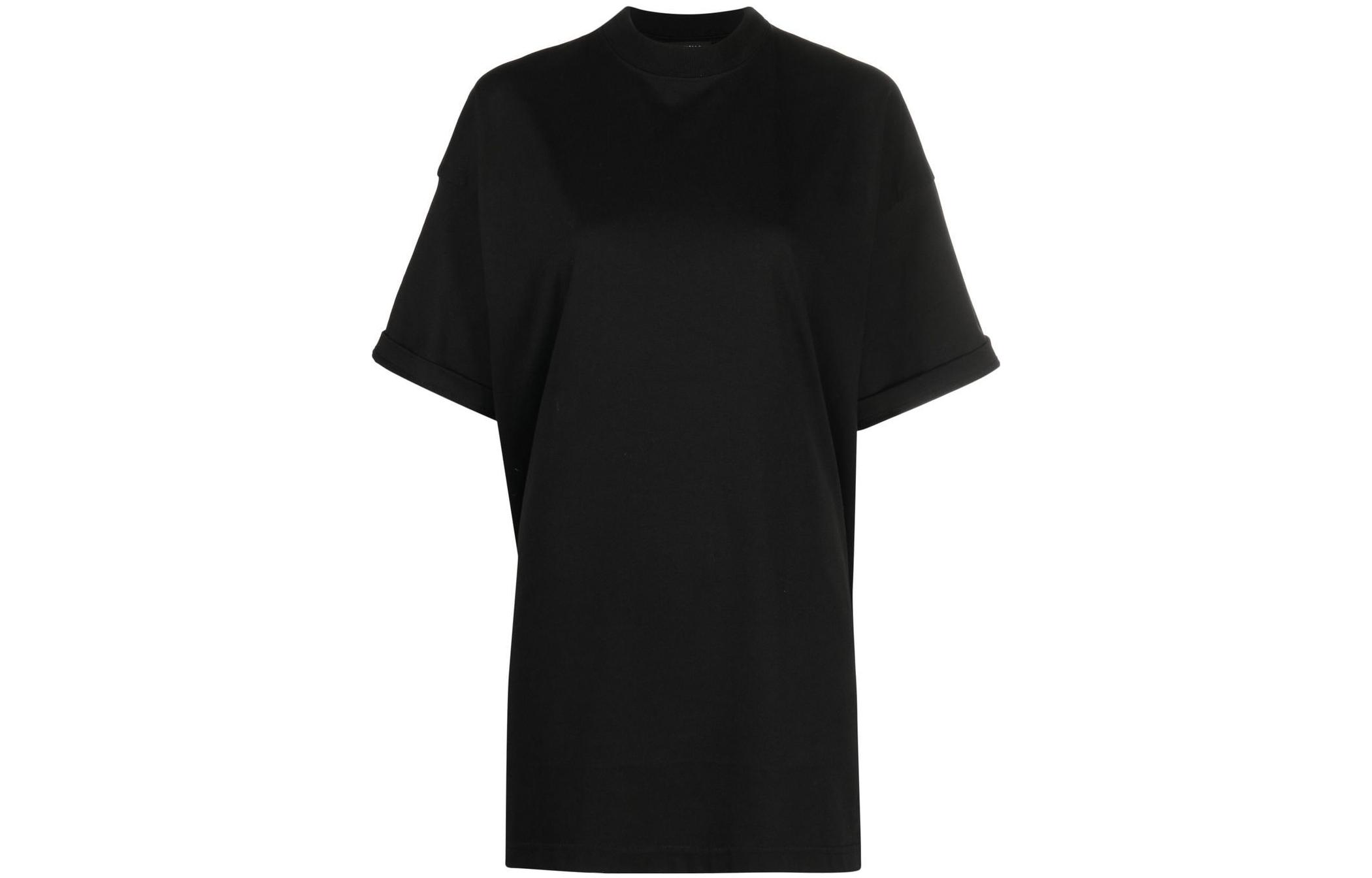 (Women) Balenciaga  Black Oversized Crew Neck T-Shirt SS22 Collection. 694576TMVB91000 圖 2