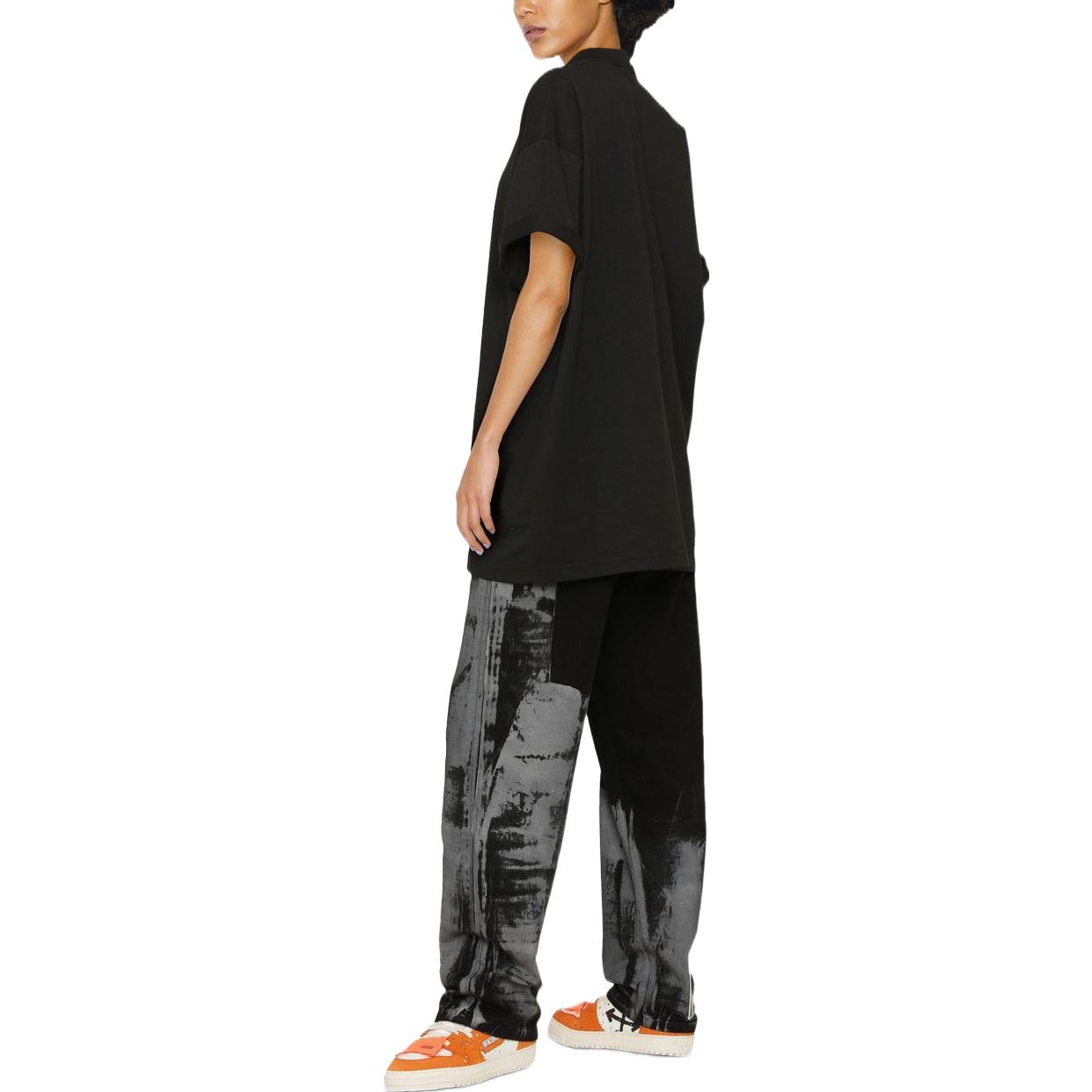 (Women) Balenciaga  Black Oversized Crew Neck T-Shirt SS22 Collection. 694576TMVB91000 圖 4