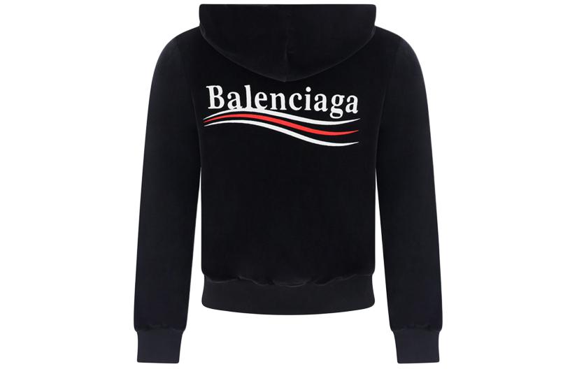 Lookbook (W) Balenciaga Sudadera Chaqueta Negra con Cremallera Estilo Primavera Temprana. 769022TPVJ81070