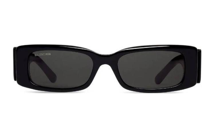 (Women) Balenciaga  Black Square Acetate Sunglasses Classic Design 725221T00390941000