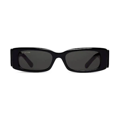 (Women) Balenciaga Black Square Acetate Sunglasses Classic Design 725221T00390941000
