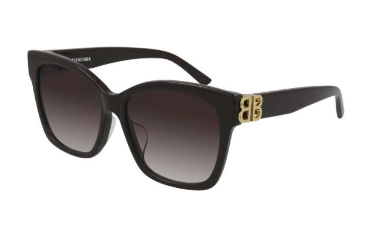 Order (W) Gafas de Sol Cuadradas Negras Balenciaga de Diseño Elegante y Ligero BB0102SA006