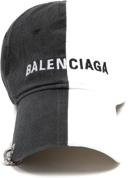 women-balenciaga-black-white-two-tone-cotton-baseball-cap-656455310-b21077