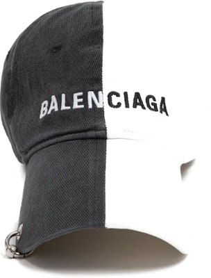 (W) Balenciaga Gorra de Béisbol Bicolor Blanca y Negra de Algodón 656455310B21077 Order (W) Balenciaga Gorra de Béisbol Bicolor Blanca y Negra de Algodón 656455310B21077