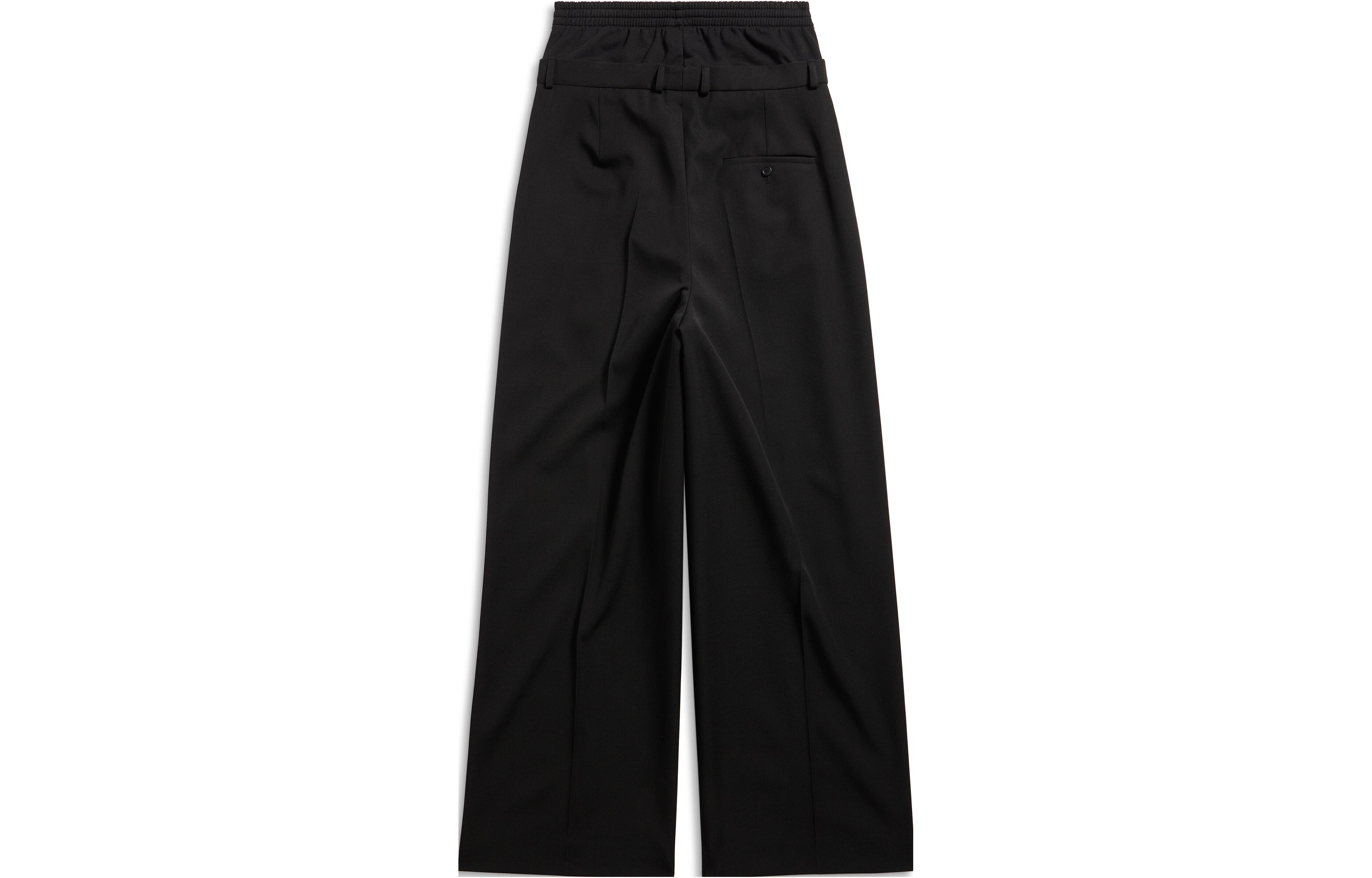 Lookbook (W) Balenciaga 黑色寬鬆中腰長褲 春季休閒穿搭 768808TPT151069