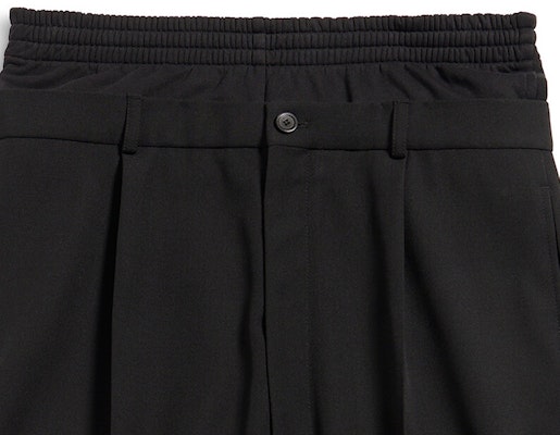 (W) Balenciaga 黑色寬鬆中腰長褲 春季休閒穿搭 768808TPT151069 Purchase (W) Balenciaga 黑色寬鬆中腰長褲 春季休閒穿搭 768808TPT151069