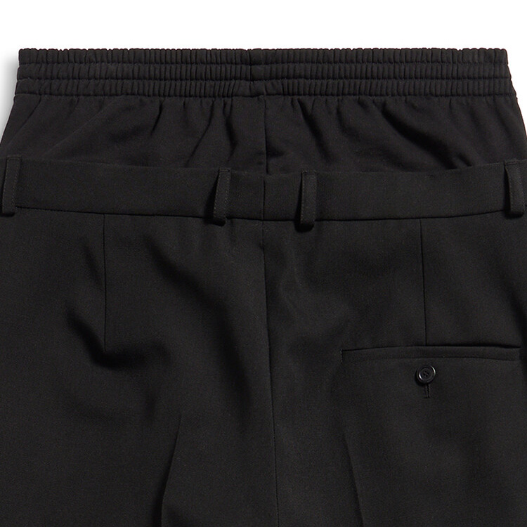 Sizing (W) Balenciaga 黑色寬鬆中腰長褲 春季休閒穿搭 768808TPT151069