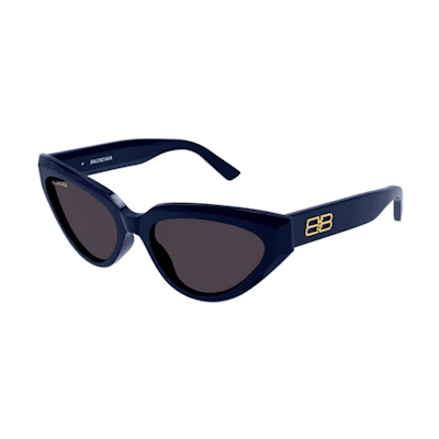 (Women) Balenciaga Blue Cat-Eye Sunglasses Lightweight and Elegant Design. BB0270S-004