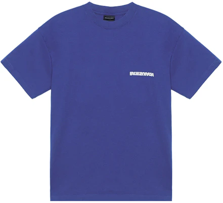 (W) Balenciaga Kaos Logo Bordir Biru Oversized SS23. 612965TLVB34388 Order (W) Balenciaga Kaos Logo Bordir Biru Oversized SS23. 612965TLVB34388