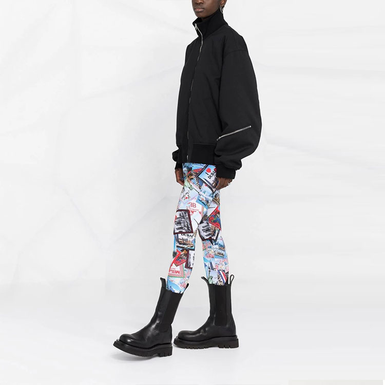 Purchase (Women) Balenciaga  Blue Postcard Print Leggings 690192TMV778470