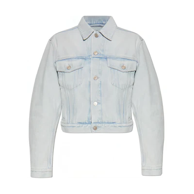 (Women) Balenciaga Blue Tailored Single-Breasted Long Sleeve Jacket. 773613TGW243902
