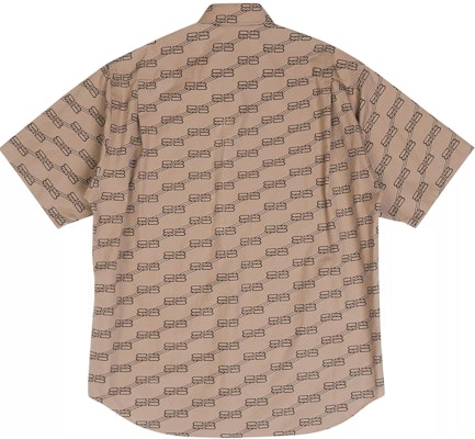 (Women) Balenciaga Brown Button-Down Short Sleeve Shirt Regular Fit 683734-TML36-9378 Lookbook (Women) Balenciaga Brown Button-Down Short Sleeve Shirt Regular Fit 683734-TML36-9378
