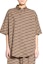 Shop (Women) Balenciaga Brown Button-Down Short Sleeve Shirt Regular Fit 683734-TML36-9378