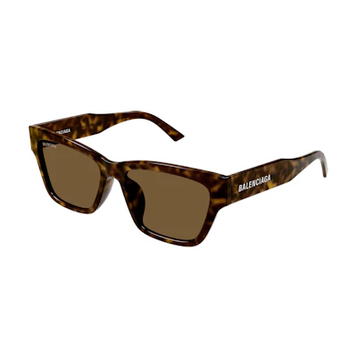 (Women) Balenciaga Brown Irregular Logo Sunglasses BB0307SA002