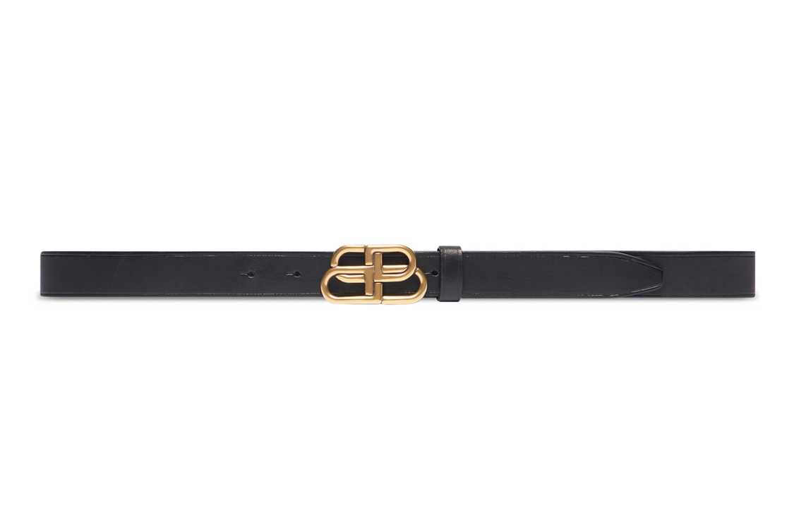 Order (Women) Balenciaga  Classic Leather Belt Black 2.7cm Wide. 5816901CH041000