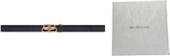 Shop (Women) Balenciaga Classic Leather Belt Black 2.7cm Wide. 5816901CH041000