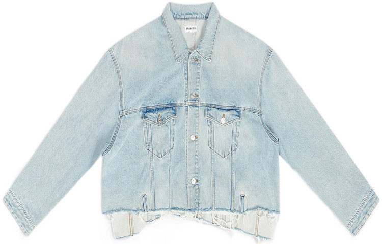 (Women) Balenciaga  Deconstructed Denim Jacket Blue FW22. 704527TDW144824 圖 2