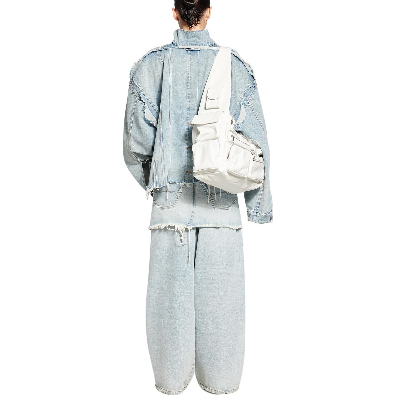 (Women) Balenciaga  Deconstructed Denim Jacket Blue FW22. 704527TDW144824 圖 5