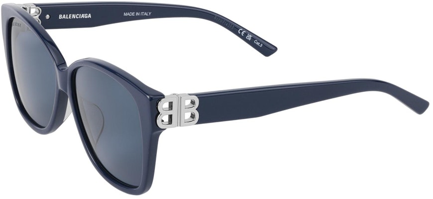 (W) 巴黎世家深蓝色方形墨镜侧面镂空设计 BB0135SA004 Order (W) 巴黎世家深蓝色方形墨镜侧面镂空设计 BB0135SA004