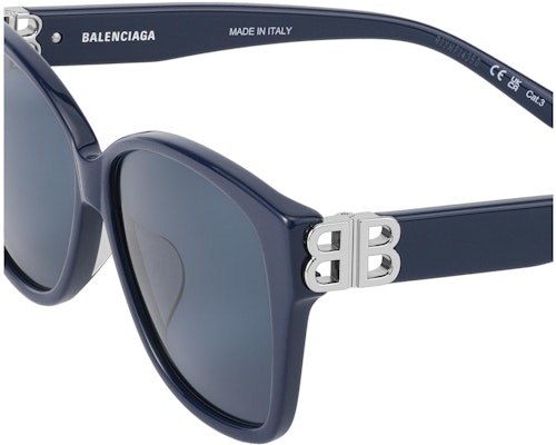 (W) 巴黎世家深蓝色方形墨镜侧面镂空设计 BB0135SA004 Sizing (W) 巴黎世家深蓝色方形墨镜侧面镂空设计 BB0135SA004