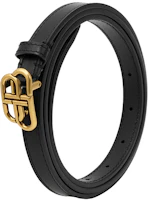 Cheap (W) Cinturón Balenciaga Double B Negro 1.5cm de Ancho 6735131CH041000