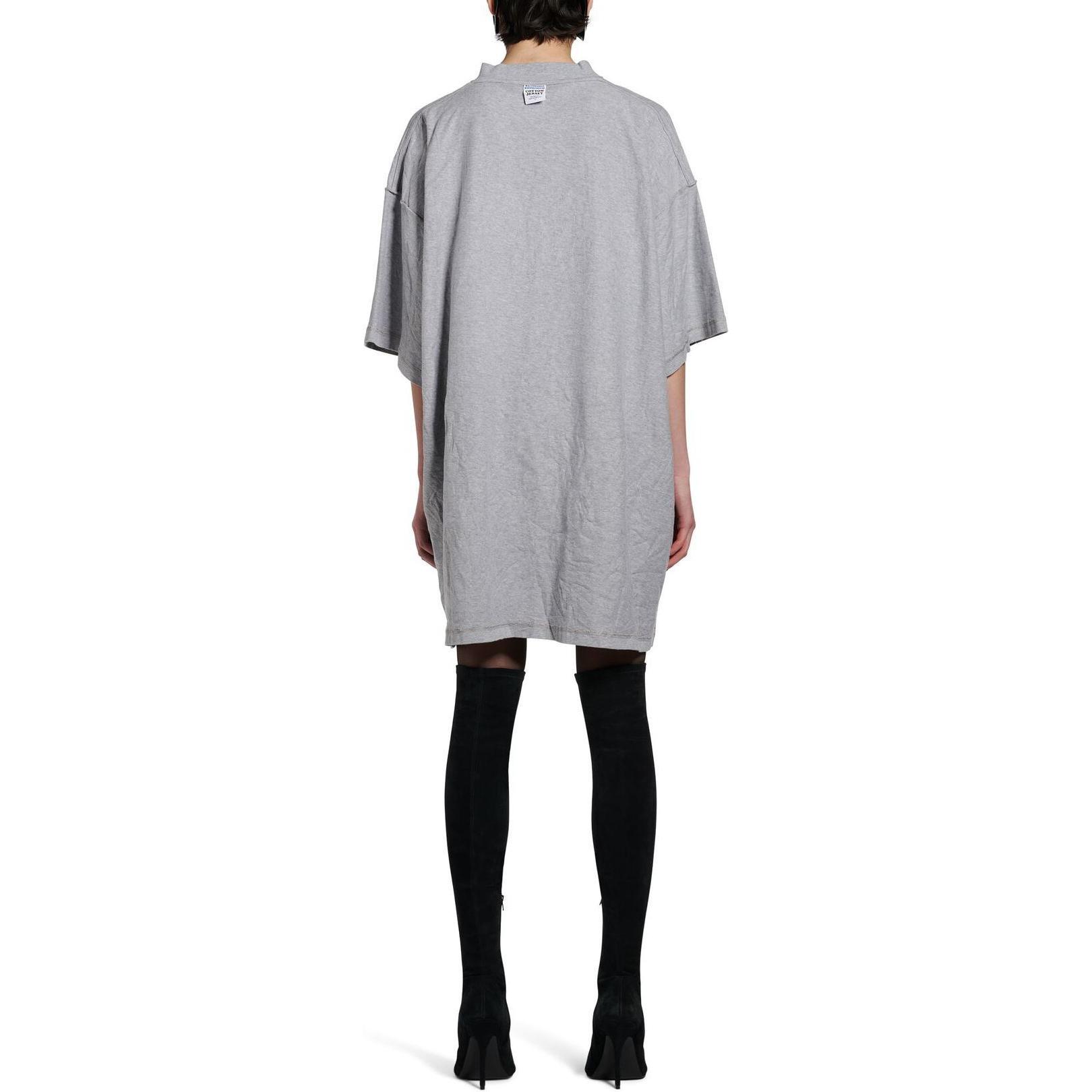 (Women) Balenciaga  Embroidered Logo Oversized T-Shirt Grey SS24 Crewneck Short Sleeve 787358TRVE81300 圖 6