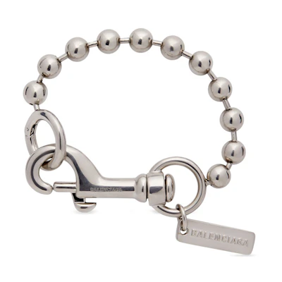 (Women) Balenciaga Fashion Silver Bracelet - Minimalist Casual Style. 721671TZ99S0668