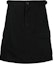 Buy (W) 발렌시아가 FW22 블랙 A라인 유틸리티 미니 스커트 버튼 지퍼 디테일. 704358TKP271000
