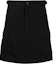 Order (W) 발렌시아가 FW22 블랙 A라인 유틸리티 미니 스커트 버튼 지퍼 디테일. 704358TKP271000