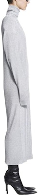 (Women) Balenciaga FW22 Grey Metallic Thread Turtleneck Long Sleeve Dress. 694265T62011038 Purchase (Women) Balenciaga FW22 Grey Metallic Thread Turtleneck Long Sleeve Dress. 694265T62011038