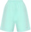 Buy (Women) Balenciaga FW22 Mint Green Logo Print Elastic Waist Casual Shorts. 674591TLVB80306