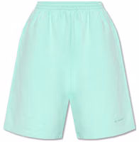 Order (Women) Balenciaga FW22 Mint Green Logo Print Elastic Waist Casual Shorts. 674591TLVB80306