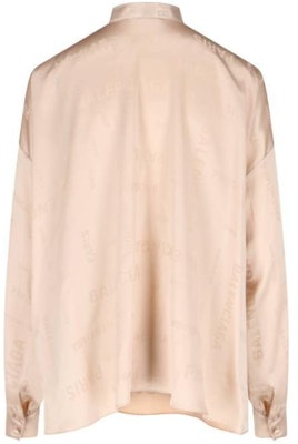 (W) Balenciaga Cetakan Huruf Emas Leher Tinggi Lengan Panjang Top Dengan Reben 773318TPN031975 Lookbook (W) Balenciaga Cetakan Huruf Emas Leher Tinggi Lengan Panjang Top Dengan Reben 773318TPN031975